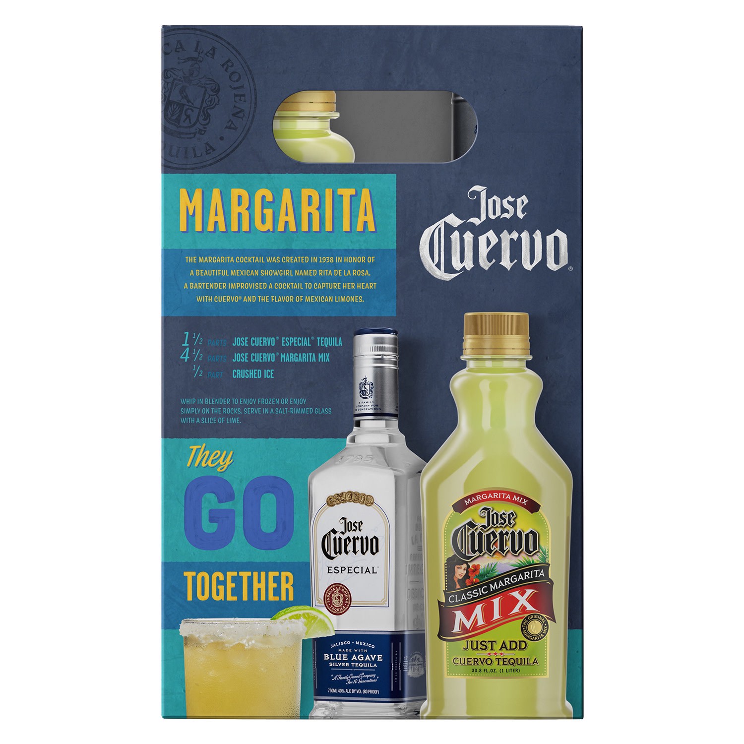 slide 3 of 9, Jose Cuervo Especial Silver Tequila with Margarita Mix 80 Proof - 750 ml, 750 ml