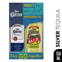 Jose Cuervo Especial Silver Tequila with Margarita Mix 80 Proof (750 ml)