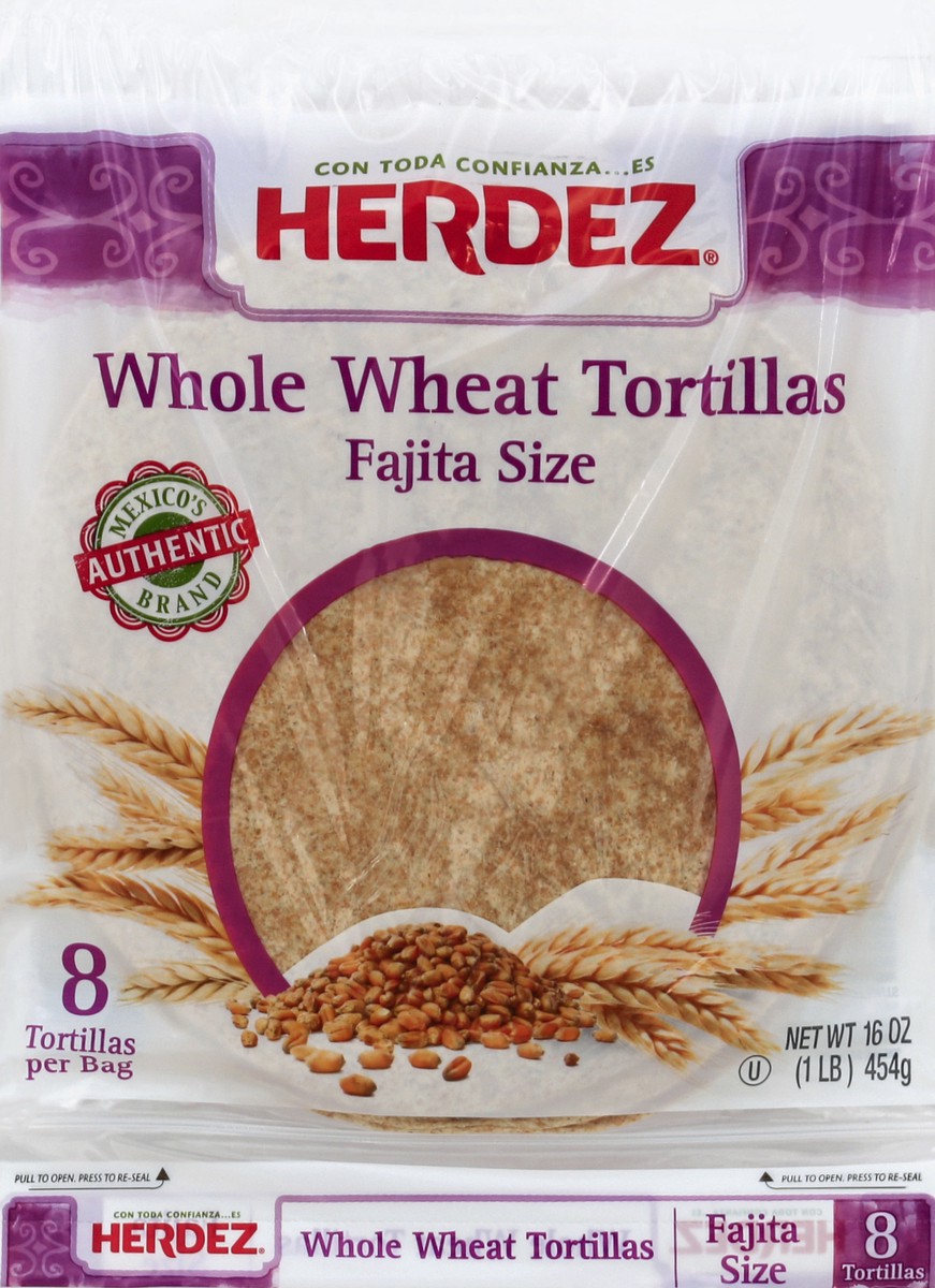 slide 5 of 6, Herdez Hrdz Tortilla Whole Wheat Fajit, 16 oz