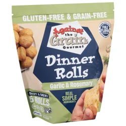 Against the Grain Gluten-Free & Grain-Free Garlic & Rosemary Dinner Rolls, 5 ea