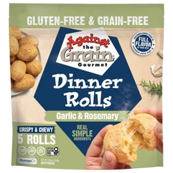 Against the Grain Gluten-Free & Grain-Free Garlic & Rosemary Dinner Rolls, 5 ea