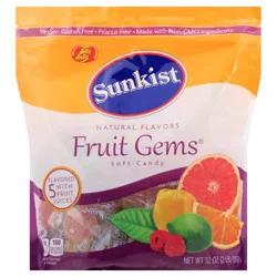 Jelly Belly Sunkist Fruit Gems Individually Wrapped, 2 lb Pouch