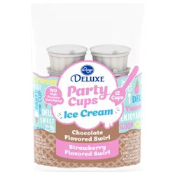 Kroger Party Cups Chocolate Swirl And Strawberry Swirl Ice Cream Cups
