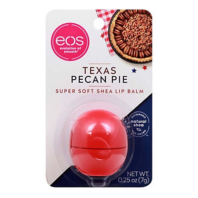 slide 1 of 1, eos Texas Pecan Pie Super Soft Shea Lip Balm, 0.25 oz