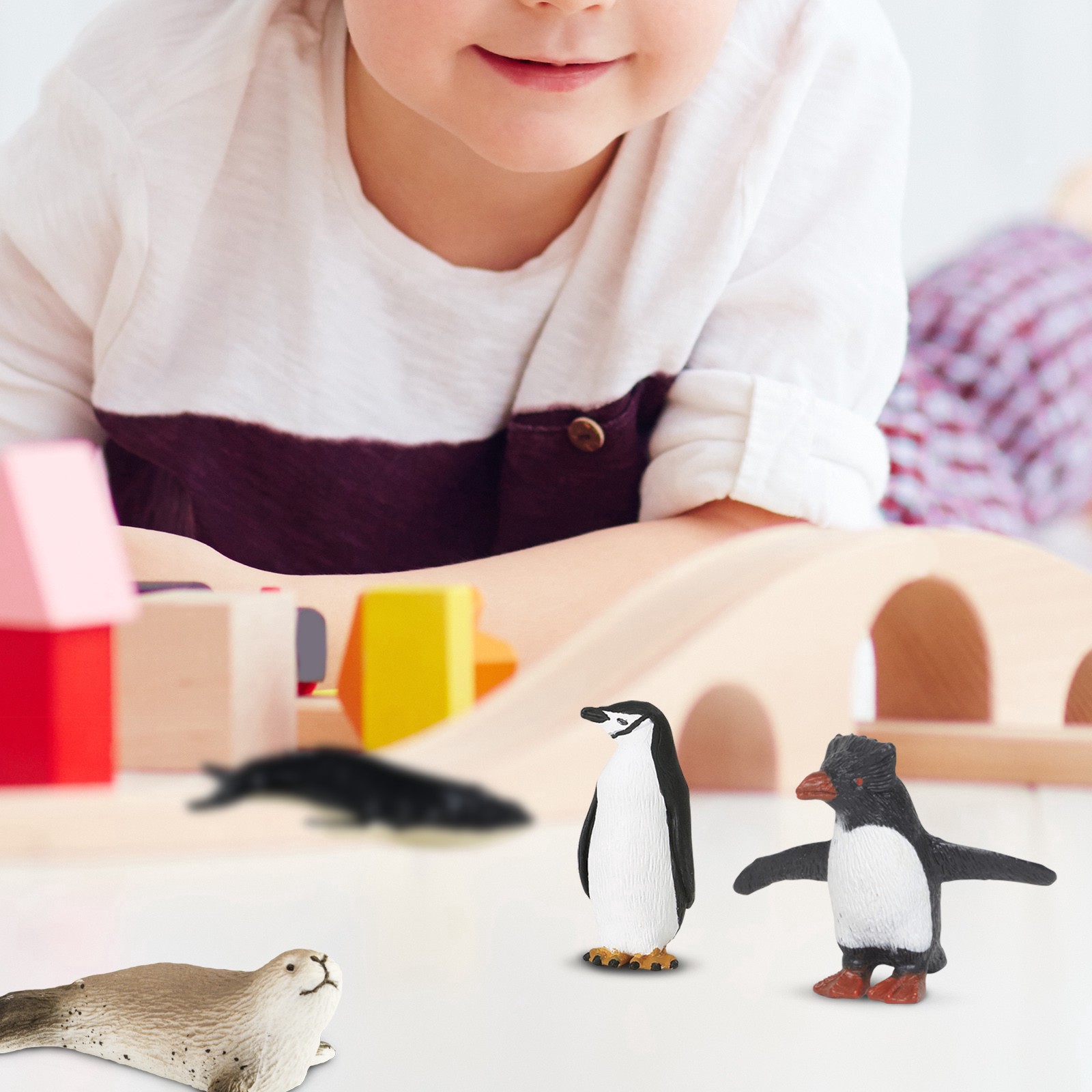 slide 4 of 4, Safari Ltd. Safari Ltd Toob Antarctica, 1.5 in x 1.5 in