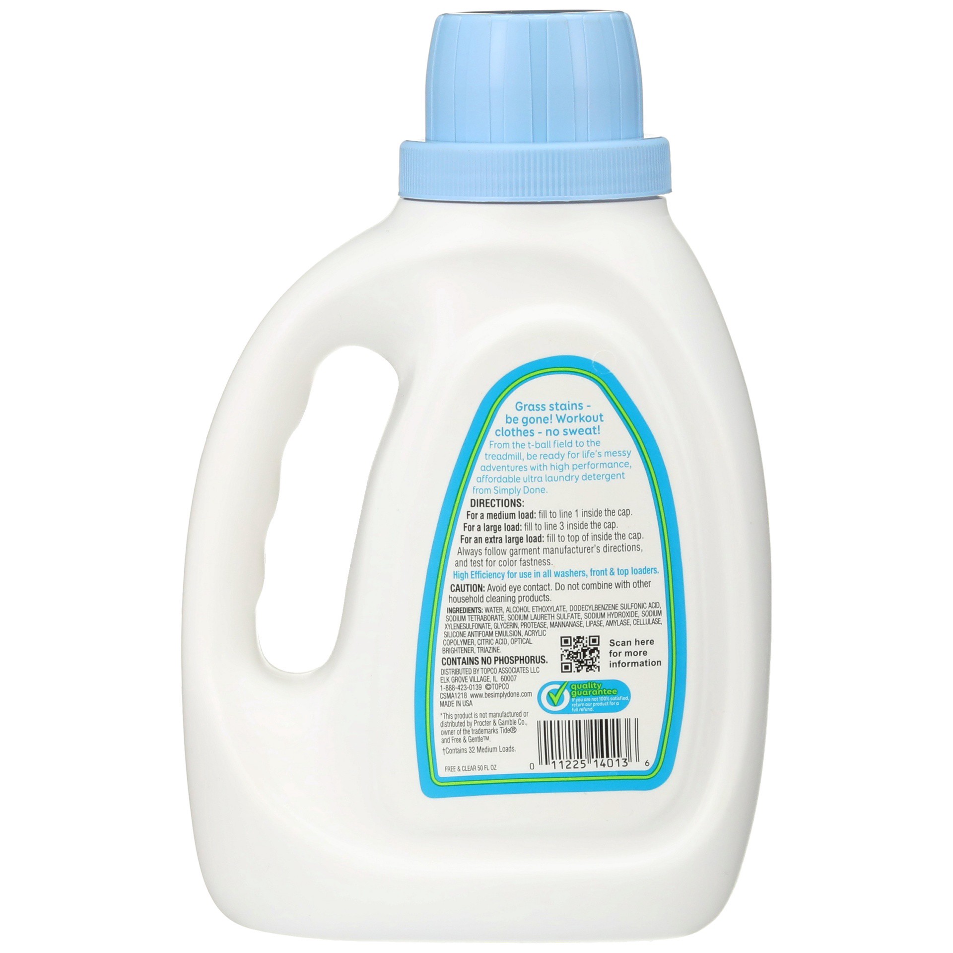 slide 3 of 6, Simply Done 4-In-1 Deep Cleaning Technology Ultra Laundry Detergent, Free & Clear, 50 fl oz