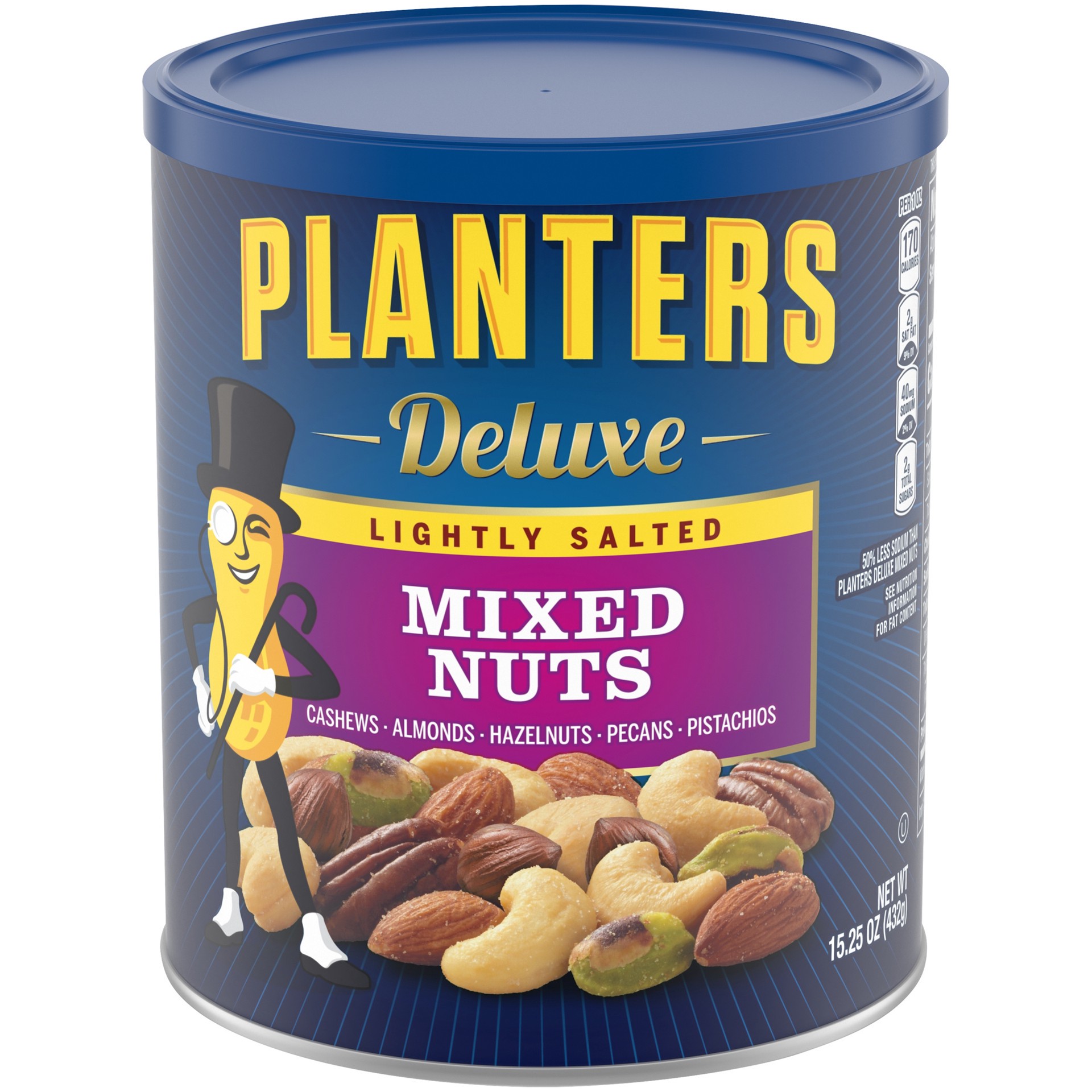 slide 1 of 46, Planters Deluxe Lightly Salted Mixed Nuts 15.25 oz, 15.25 oz