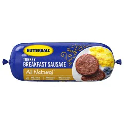 Butterball All Natural Fresh Turkey Breakfast Sausage, 16 oz. Roll