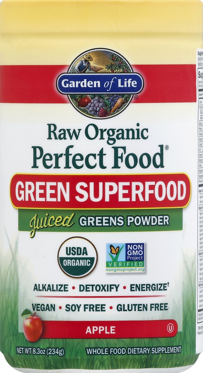 slide 2 of 2, Garden of Life Perfect Food Raw Org Apple, 8.3 oz
