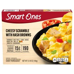 Smart Ones Cheesy Scramble with Hash Browns Frozen Meal, 6.49 oz Box