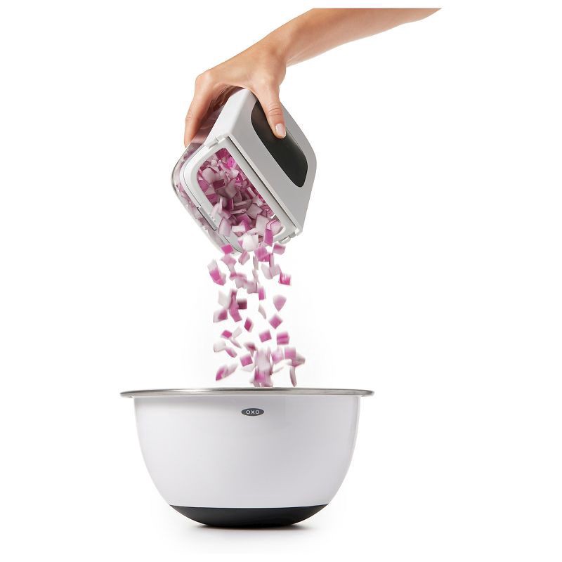 slide 4 of 7, OXO Vegetable Manual Food Chopper, 1 ct