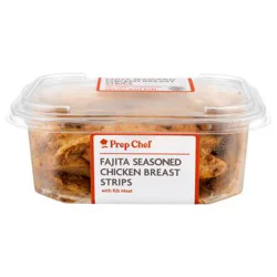 Prep Chef Fajita Seasoned Chicken Breast Strips with Rib Meat
