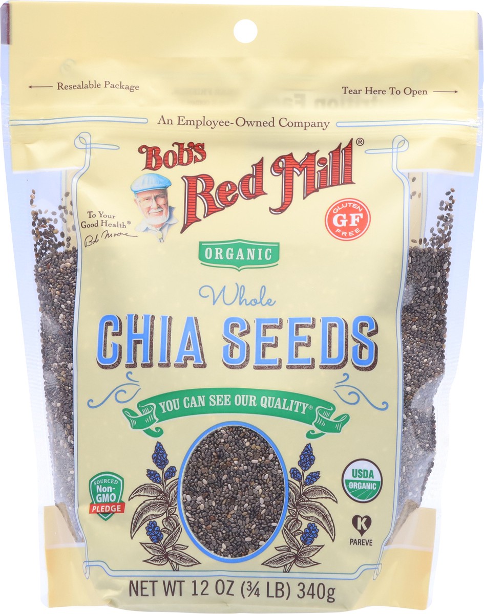 slide 3 of 9, Bob's Red Mill Organic Whole Chia Seeds 12 oz, 12 oz