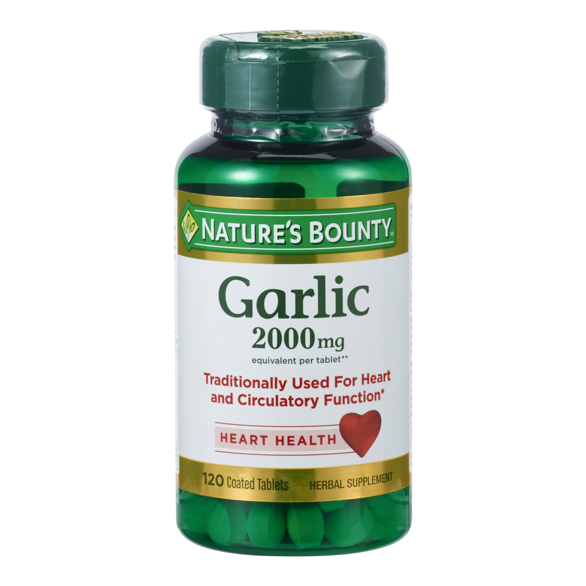 slide 1 of 5, Nature's Bounty Garlic 120 ea, 120 ct