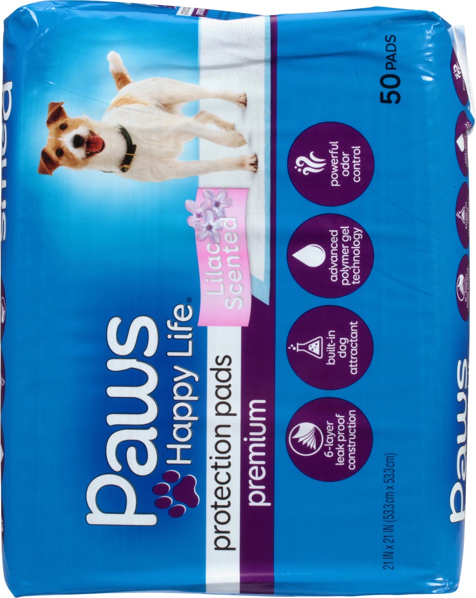 slide 9 of 9, Paws Happy Life Lilac Scented Premium Protection Pads 50 ea, 50 ct