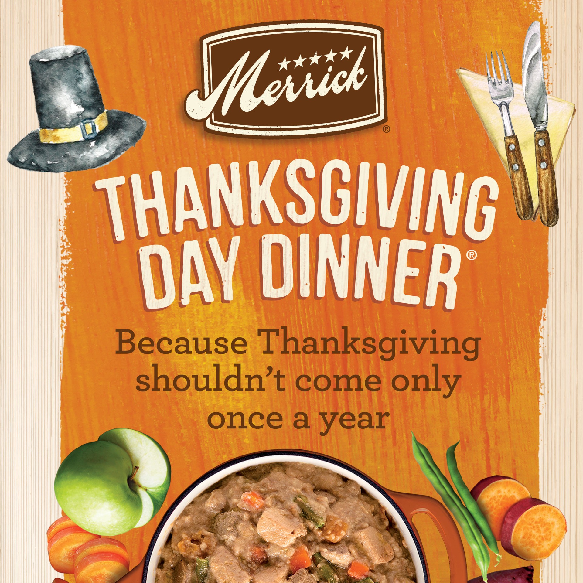 slide 7 of 9, Merrick Grain Free Wet Dog Food, Thanksgiving Day Dinner Canned Dog Food - 12.7 oz Can, 12.7 oz