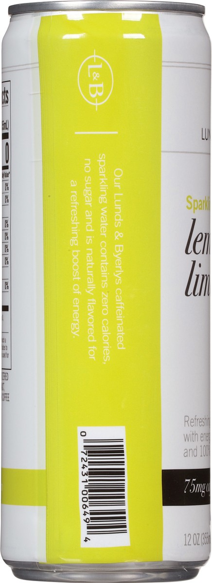 slide 3 of 9, Lunds & Byerlys Lemon Lime Sparkling Water 12 oz, 12 oz
