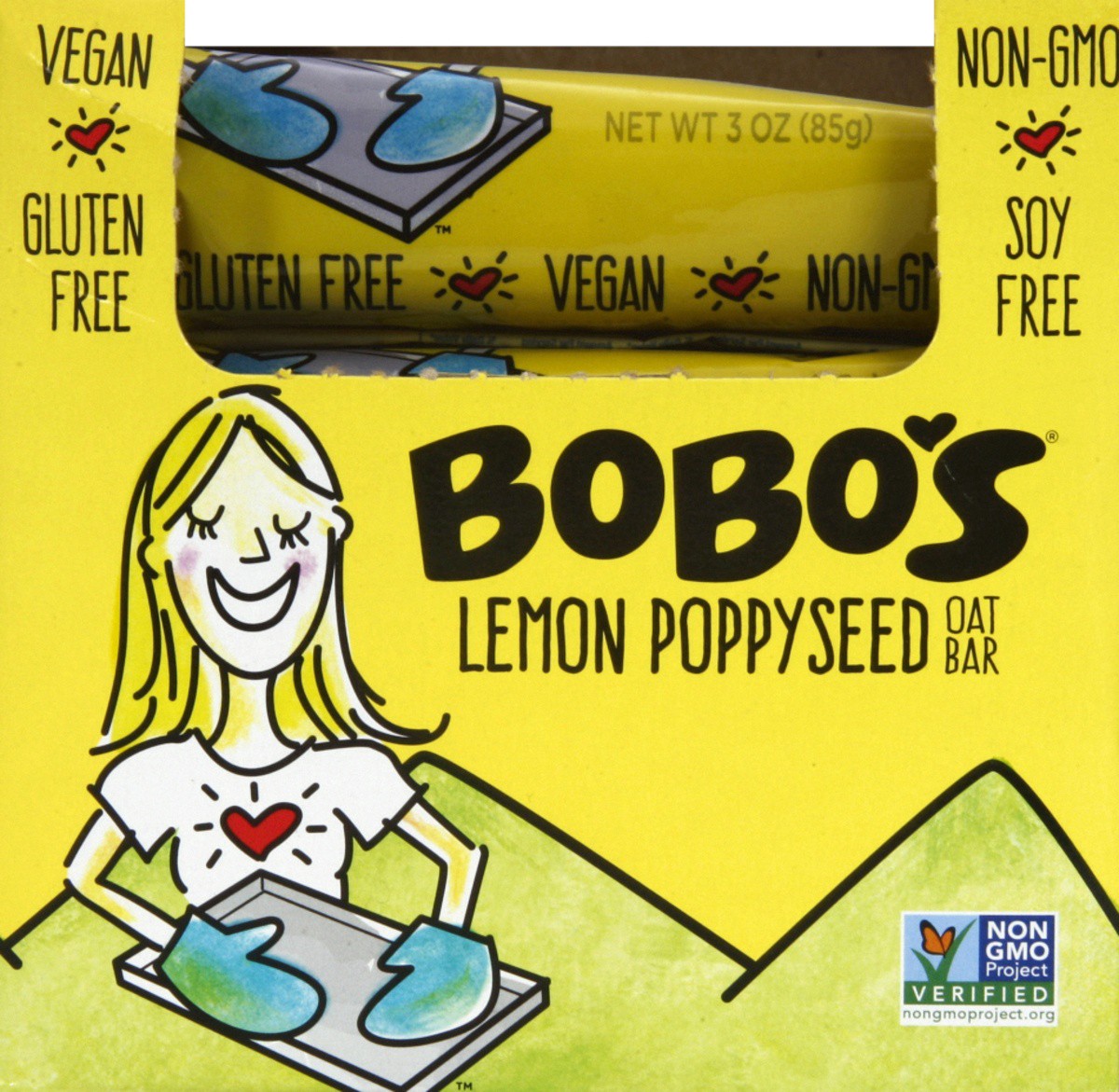 slide 2 of 6, Bobo's Oat Bars Lemon Poppyseed, 3 oz