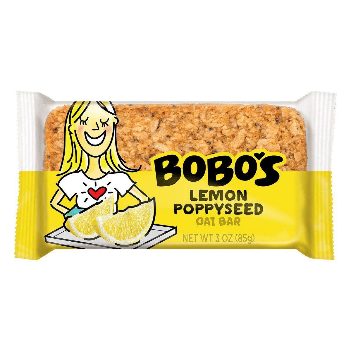 slide 1 of 6, Bobo's Oat Bars Lemon Poppyseed, 3 oz