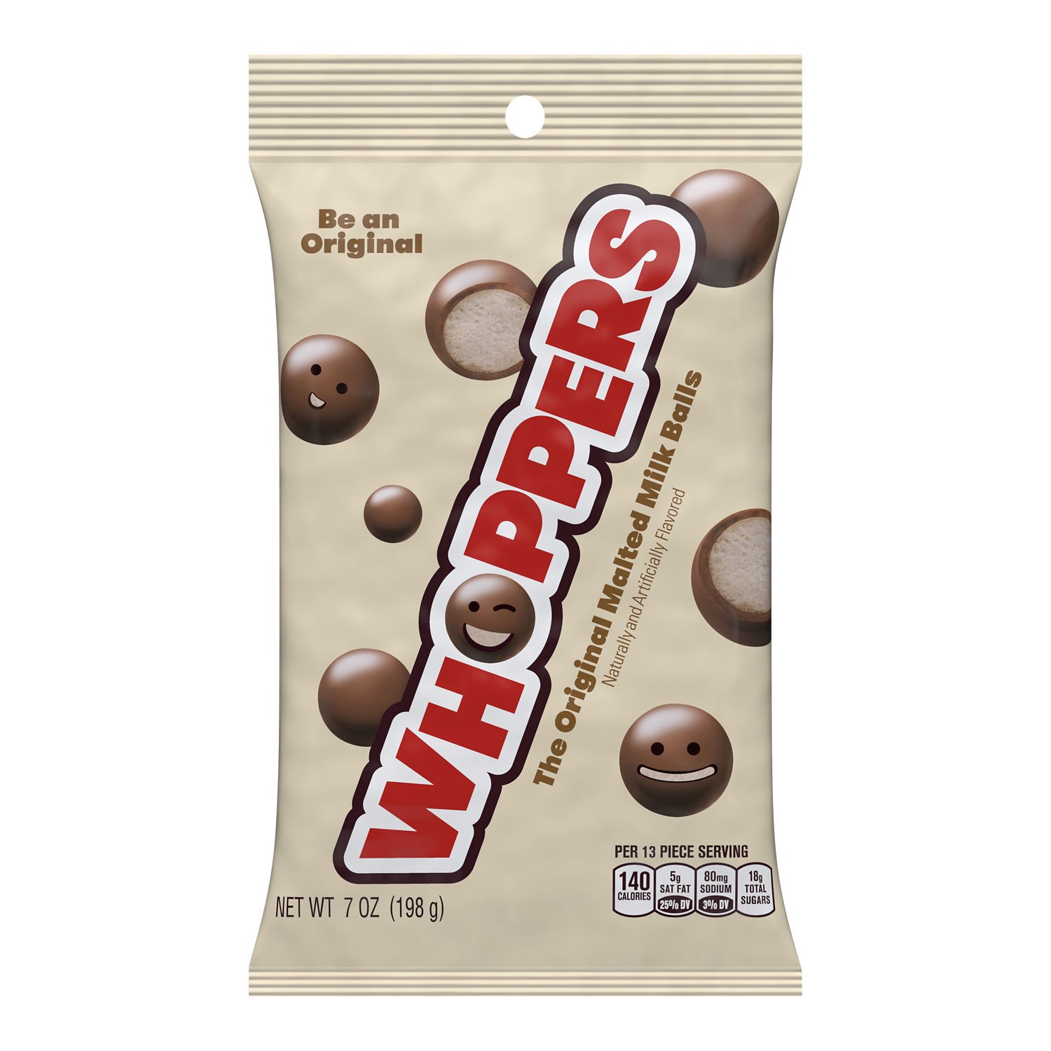 slide 1 of 6, WHOPPERS Malted Milk Balls Candy Bag, 7 oz, 1 ct