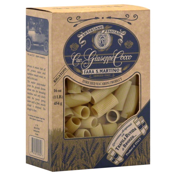 slide 1 of 1, Guiseppe Coco Giuseppe Cocco Rigatoni, 16 oz