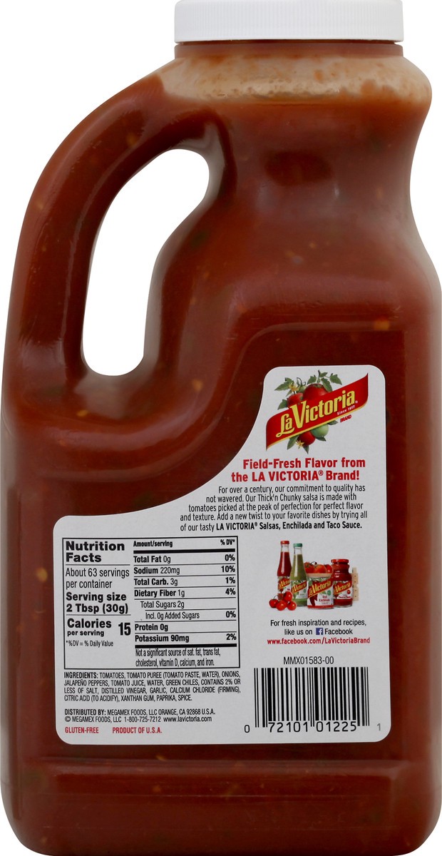 slide 11 of 13, La Victoria Med Thick'n Chunky Salsa 67 oz, 67 oz