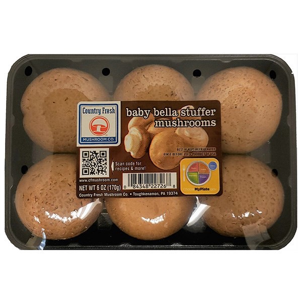 slide 1 of 1, Baby Bella Stuffer Mushroom, 6 oz