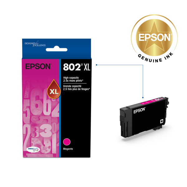 slide 3 of 5, Epson Durabrite Ultra T802Xl320-S High-Yield Magenta Ink Cartridge, 1 ct