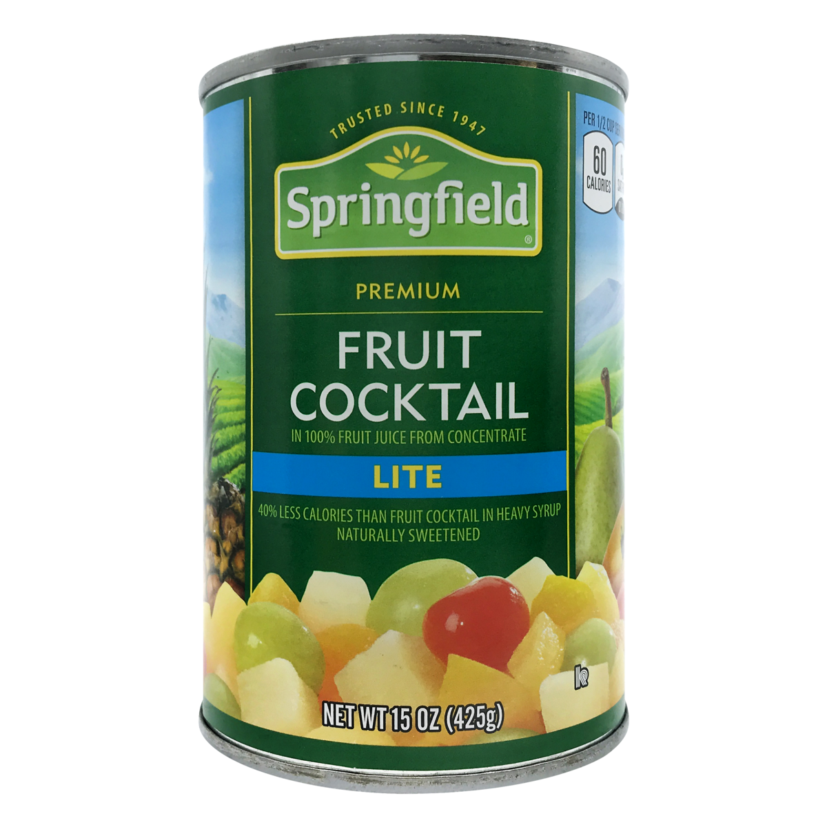 slide 1 of 1, Springfield Fruit Cocktail Lite, 15 oz