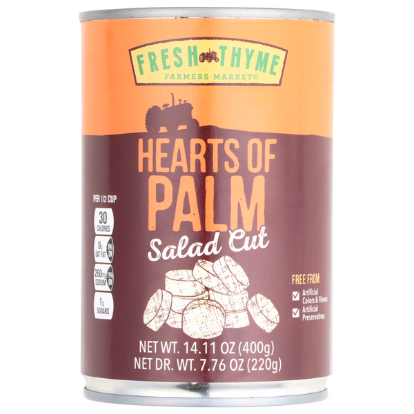 slide 1 of 1, Fresh Thyme Hearts Of Palm Salad Cut, 14.11 oz