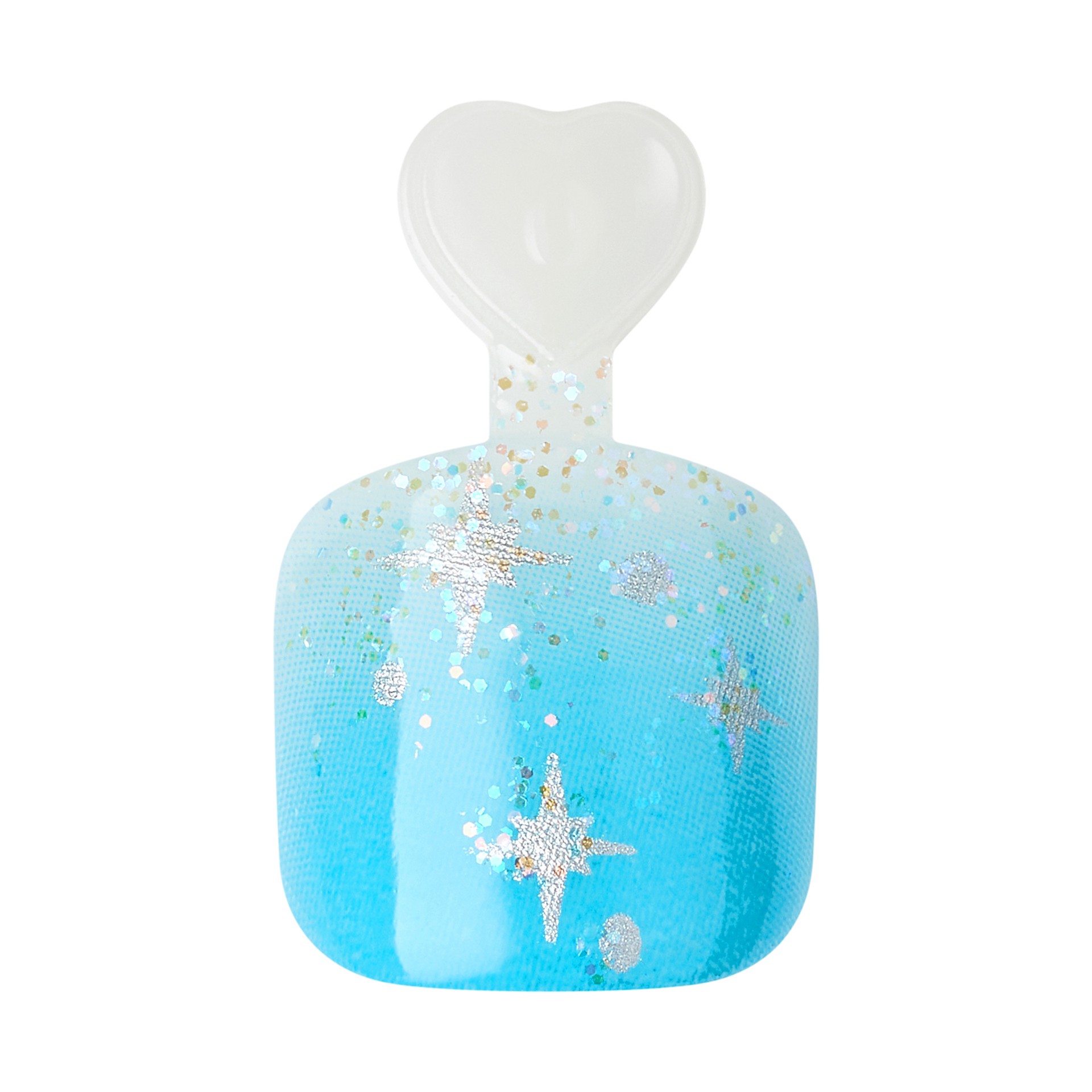 slide 5 of 5, imPRESS MINI Halloween Press-On Nails for Kids, No Glue Needed, Blue, Square, 21 Ct., 21 pc