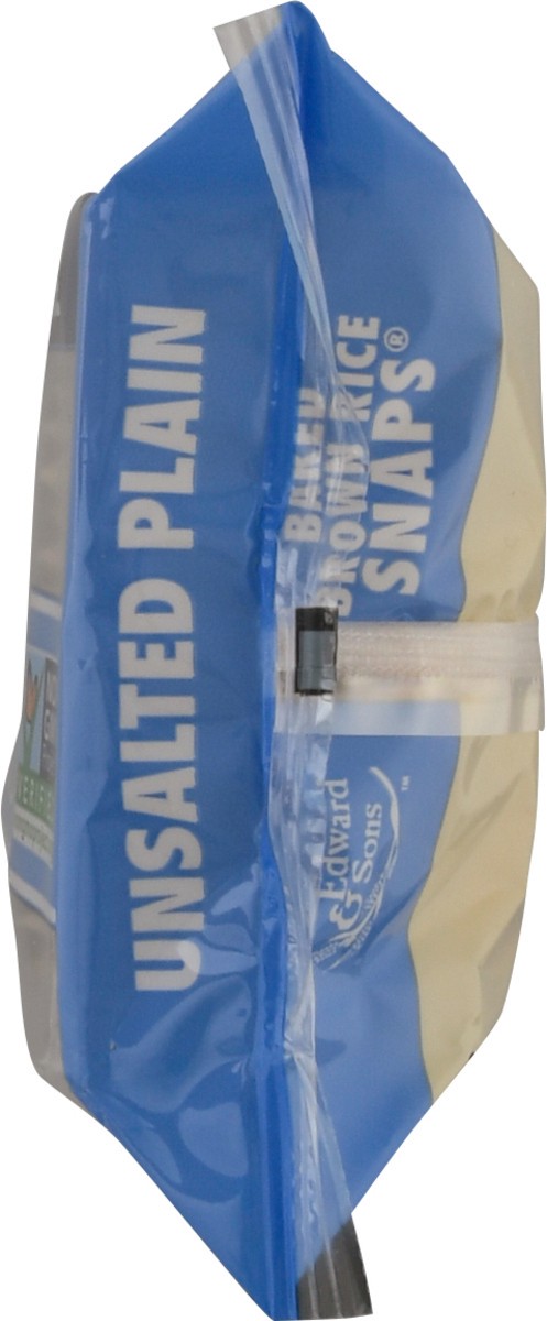 slide 6 of 9, Edward & Sons Organic Unsalted Plain Brown Rice Snaps 3.5 oz, 3.5 oz