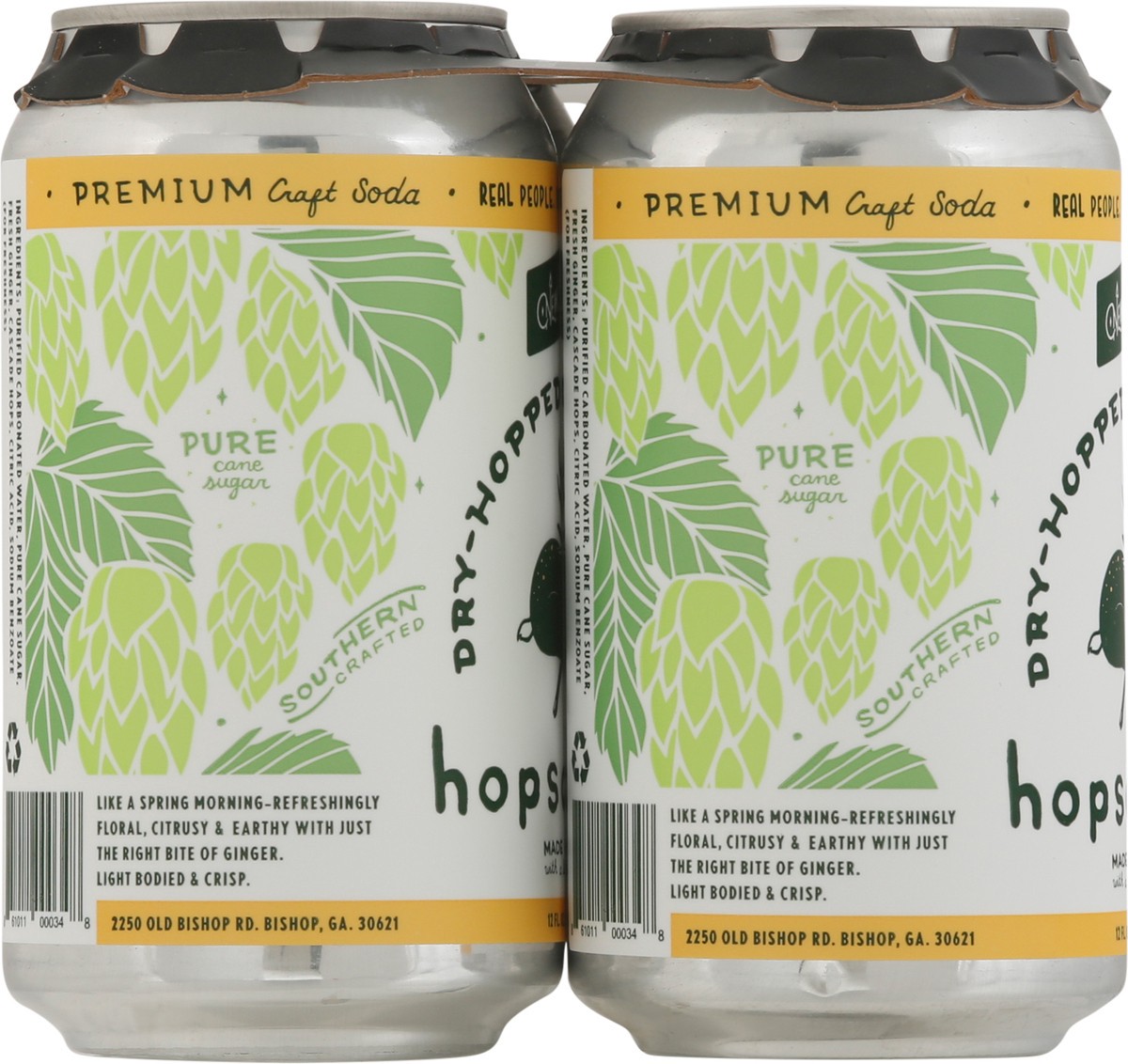 slide 2 of 12, New Creation Soda Works Hopscotch Dry-Hopped Ginger Ale Beer - 4 ct, 4 ct; 12 oz