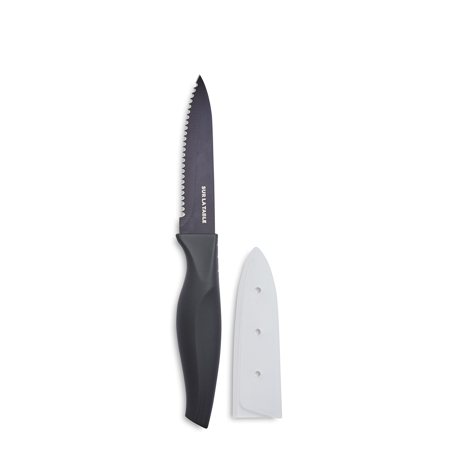 slide 1 of 1, Sur La Table Serrated Paring Knife, Aqua, 1 ct