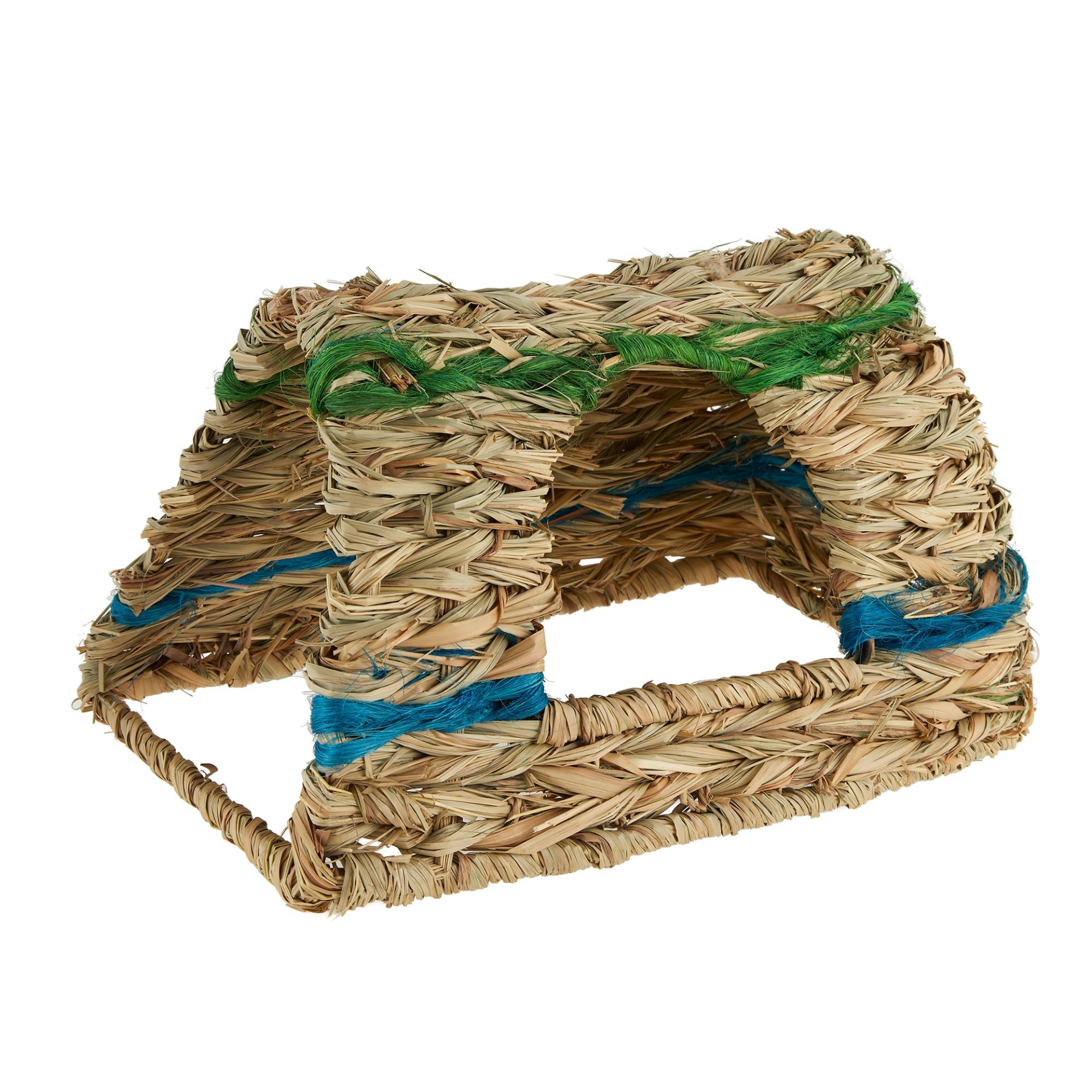 slide 1 of 1, Full Cheeks Small Pet Woven Grass Hideaway & Nest, 1 ct