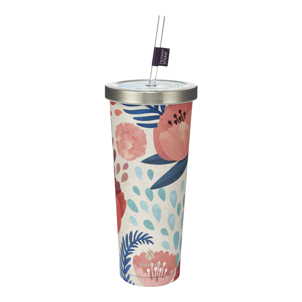 slide 1 of 1, Core Manna Floral Chilly Tumbler, 24 oz