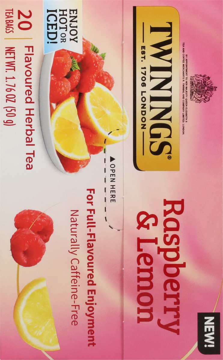 slide 7 of 9, Twinings Raspberry & Lemon Herbal Tea Bags - 20 ct, 20 ct