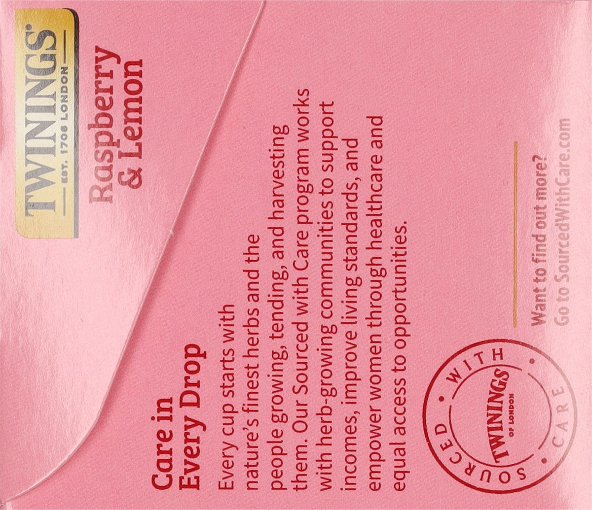 slide 9 of 9, Twinings Raspberry & Lemon Herbal Tea Bags - 20 ct, 20 ct