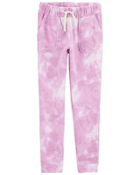 Oshkosh Kid Tie Dye Fleece Pants - Purple Purple 8
