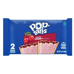 Pop-Tarts Toaster Pastries, Breakfast Foods, Kids Snacks, Frosted Cherry, 3.3oz Sleeve, 2 Pop-Tarts