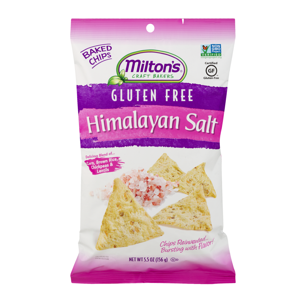 slide 1 of 5, Milton's Craft Bakers Gluten Free Baked Chips Himalayan Salt, 5.5 oz