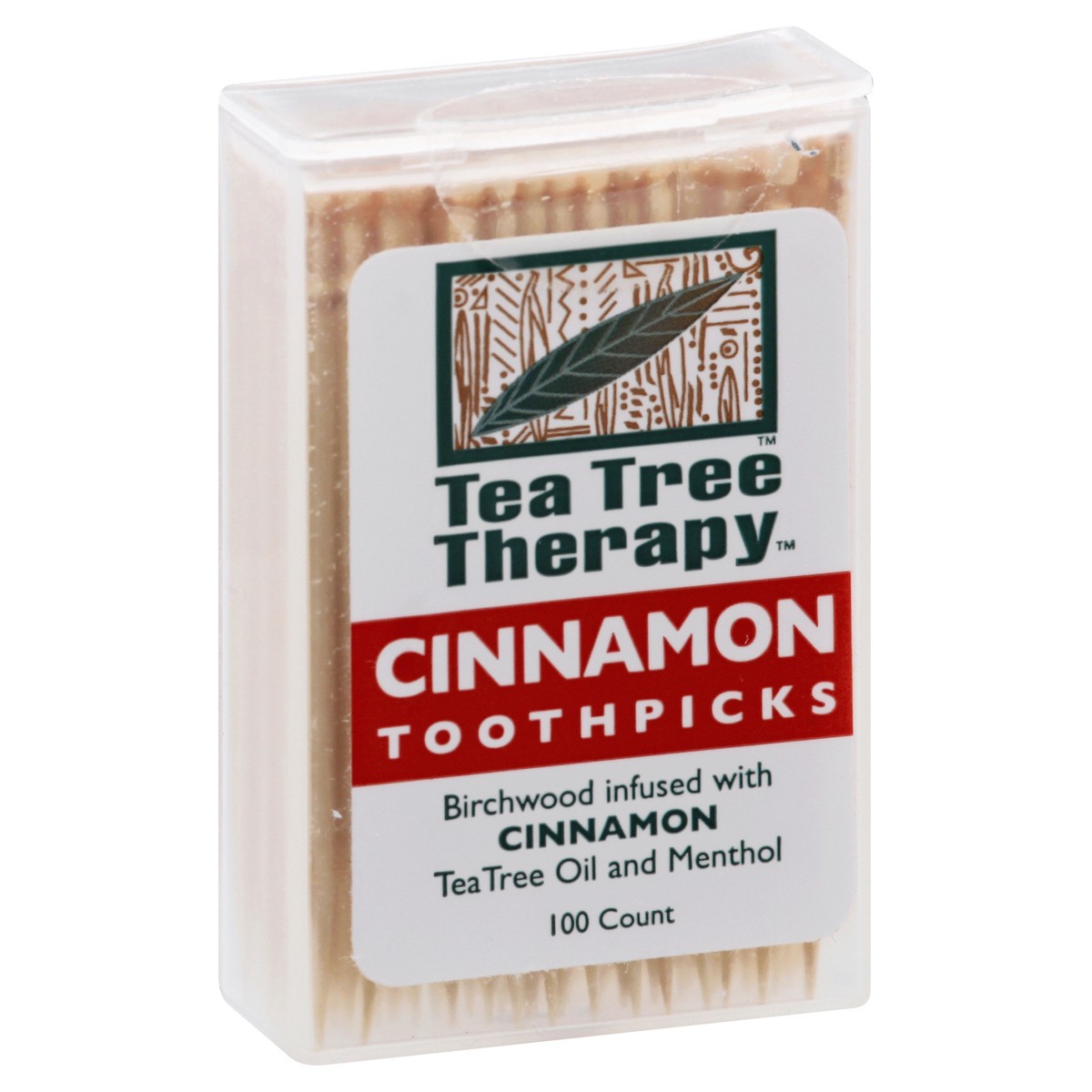 slide 9 of 11, Tea Tree Therapy Cinnamon Toothpicks, 100 ct