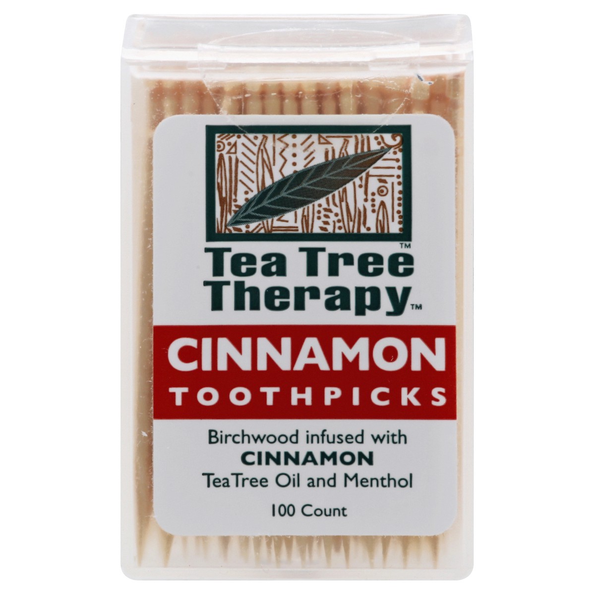 slide 1 of 11, Tea Tree Therapy Cinnamon Toothpicks, 100 ct