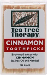 Tea Tree Therapy Cinnamon Toothpicks