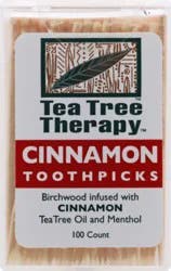Tea Tree Therapy Cinnamon Toothpicks