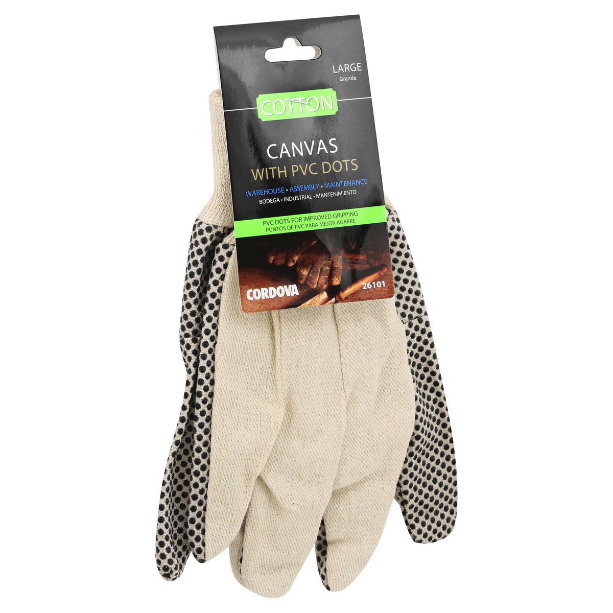 slide 2 of 9, Cordova Large Canvas Cotton Gloves 1 pr, 1 ct