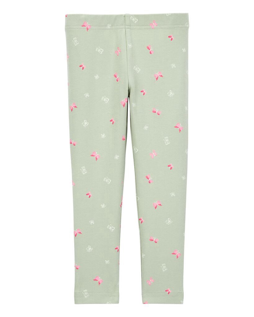 slide 3 of 3, Carter's Baby Floral Stretch Leggings - Green Green 24M, 1 ct
