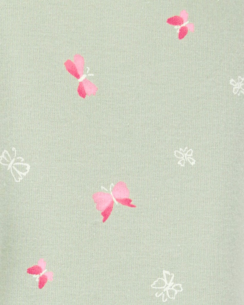 slide 2 of 3, Carter's Baby Floral Stretch Leggings - Green Green 24M, 1 ct