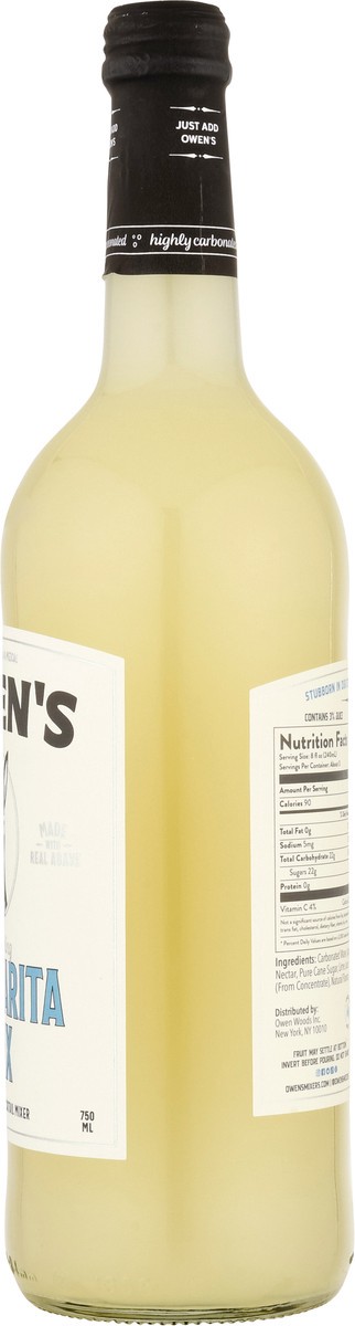 slide 8 of 9, Owen's Sparkling Margarita Mix - 25.4 fl oz, 750 ml