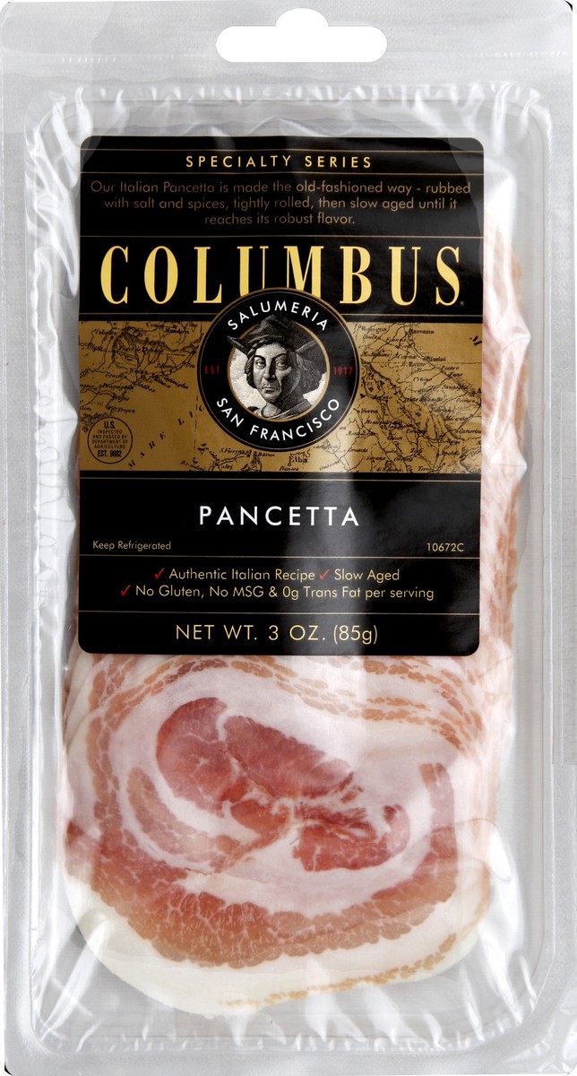 slide 3 of 3, Columbus Pancetta, 3 oz